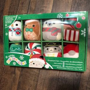 Squishmallows holiday ornament box set NIB